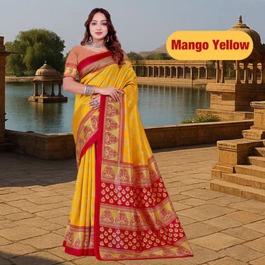 Elegant Art Silk Sarees B1 G1 Free (2AS16)