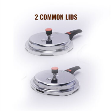 5 ltr + 3 ltr + 2 ltr + 1.5 ltr Pressure Cooker Combo (4PC4)