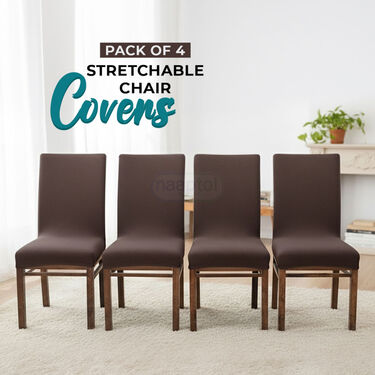 Pack of 4 Stretchable Chair Covers (SCC1)