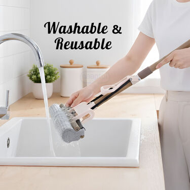 Super Absorbent Easy Squeeze Mop + Free Mop Holder (SSMH)