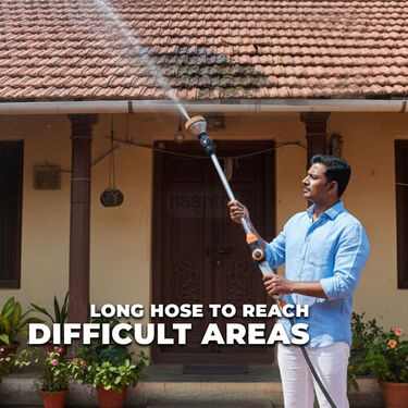 Adjustable Long Hose Water Spray Gun For Home & Car (MSWG3)