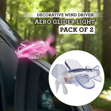 Decorative Wind Driven Aero Glider Light - Pack of 2 (CWL3)