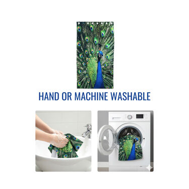 Peacock Printed Curtain (CU14)