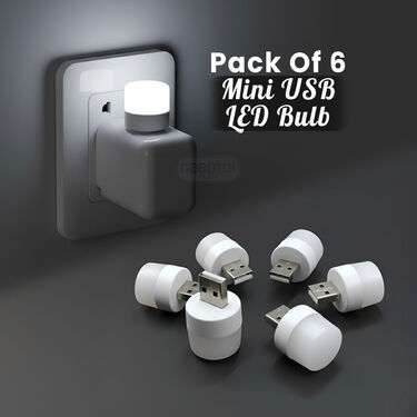 Mini Usb Led Bulb Pack of 6 (LL11)
