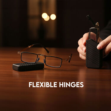 Foldable Metal Frame Adaptive Power Reading Glasses Buy 1 Get 1 Free (2FORGM)