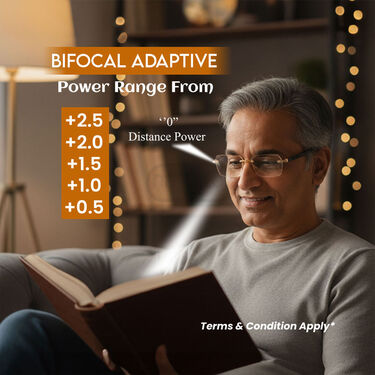 Rimless Bifocal Coloured Adaptive Power Reading Glasses Buy1 Get 2 Free (3BCORG11)
