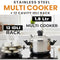 Stainless Steel Multi Cooker + 12 Cavity Idli Rack (1MMC1)