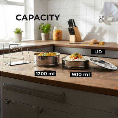 2 Layer Stainless Steel Cooker Separator (1CS2)