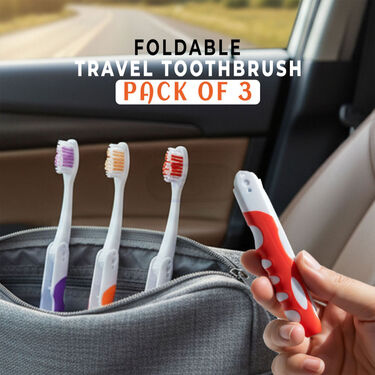 Compact Foldable Travel Toothbrush Pack of 3 (3TB)