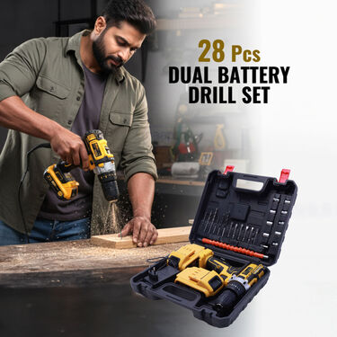Double Battery Cordless Drill Set (DS4)