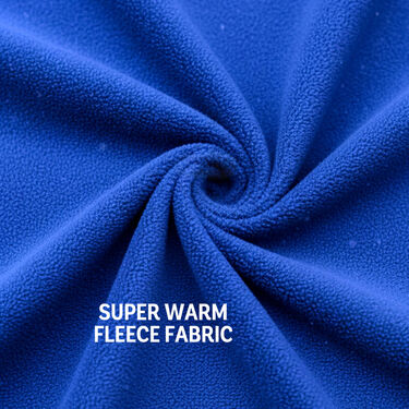 Blue Fleece Jacket with Digital Watch And Wallet Free (1FJ9B)