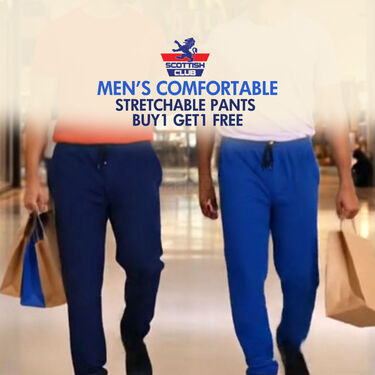 Men Comfortable Stretchable Pants BOGO (2CSP1)
