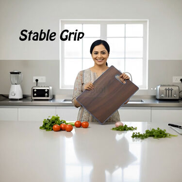 2 In 1 Steel & Wooden Chopping Board (CB5)