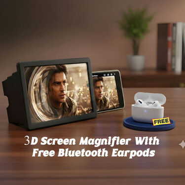 3D-Screen Magnifier with Eyes Protection Enlarged With Free AirPod Pro (3DMPE1)