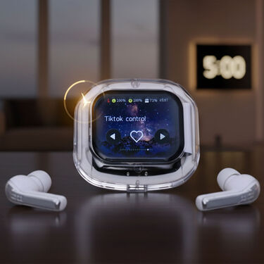 Wireless Bluetooth Earphones Transparent Touchscreen Digital (TWS91)