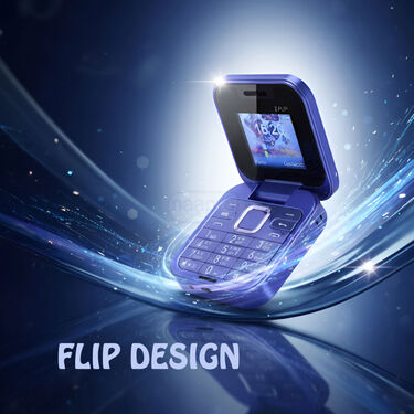 2 Sim Flip Phone With Camera & 4 Languages (PMH1 P)