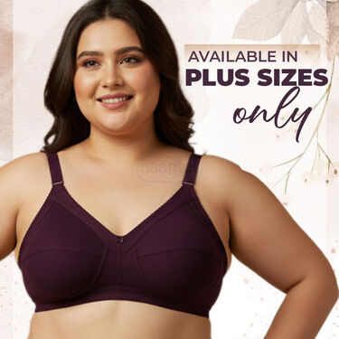 Pack Of 3 Full Coverage Daily Wear Bust Support Bra - Plus Size Only (3FCB4)