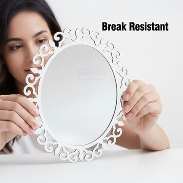 Decorative Round Wall Mirror Sticker (MWS4)