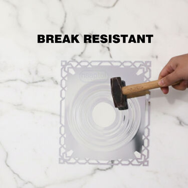 Premium Decorative Square Shape Mirror Sticker (MWS5)