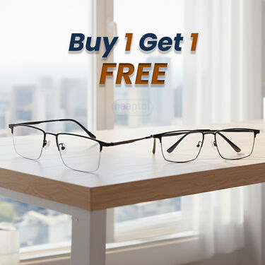 Metal Frame Progressive Power Reading Glasses Buy1 Get1 Free (2ORGPGM2)