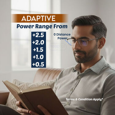 Metal Frame Progressive Power Reading Glasses Buy1 Get1 Free (2ORGPGM2)