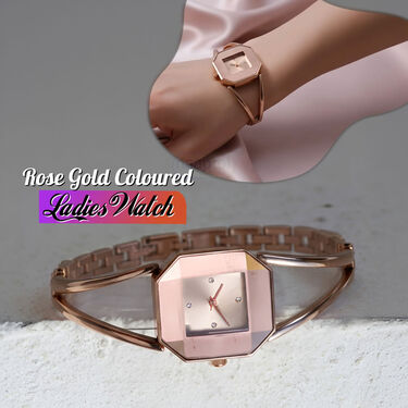 Rose Gold Coloured Ladies Watch (LW7)