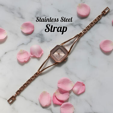 Rose Gold Coloured Ladies Watch (LW7)