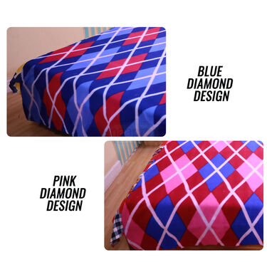 Pack of 2 Double Bedsheets Set + 2 Single Blankets (4FBS3)