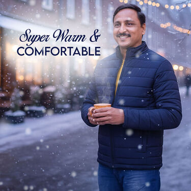 Mens Solid Puffer Jacket For Heavy Winters (MPJ3)