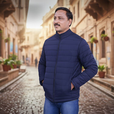 Mens Solid Puffer Jacket For Heavy Winters (MPJ3)