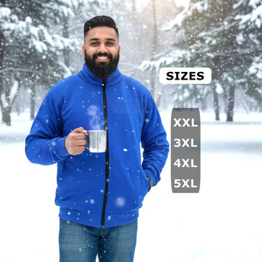 Pick Any 1 Plus Size Fleece Jacket With Digital Watch And Wallet Free (FJP1)