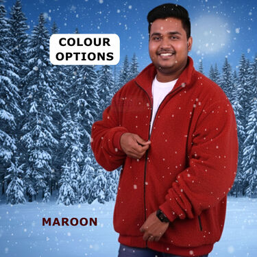 Pick Any 1 Plus Size Fleece Jacket With Digital Watch And Wallet Free (FJP1)