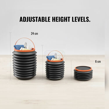 Car Multi-Usage Collapsible Bin With Lid & Handle (CTB2)