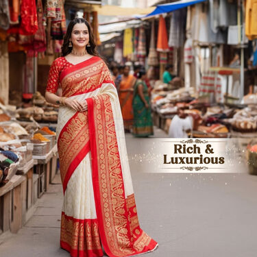 Premium Foil Work Saree - Pick Any 1 (FPS21)
