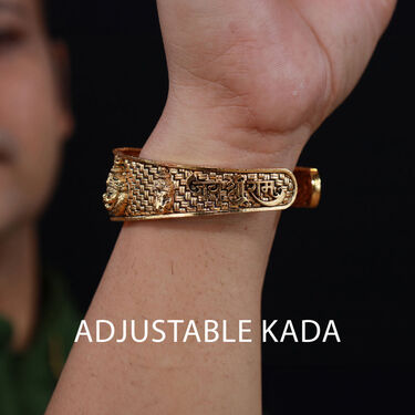 Golden Panchmukhi Hanuman Pendant Chain With Hanuman Kada (HPCK)