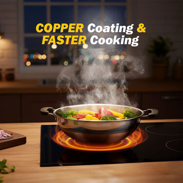 21 Pcs Copper Bottom Multipurpose Cook & Serve Set (21CC1)