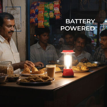 Rechargeable Solar Lantern With 360 Degree Lighting Emergency Light (LL17)