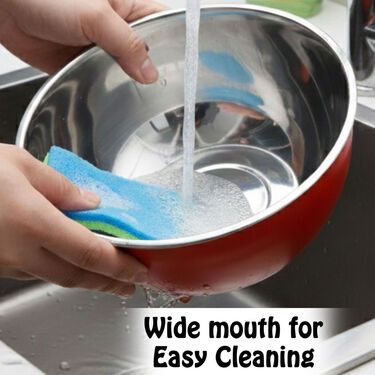 Pack of 3 Microwaveable Stainless Steel Bowl Set With Airtight Lids (3MB2)