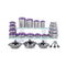 43 Pcs Coloured Stainless Steel Storage Set + Free Double Bedsheet with 2 Pillow Covers (43SSN)