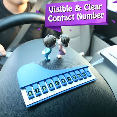 Car Dashboard Decorative Emergency Contact Number Display Pad (CDM3)