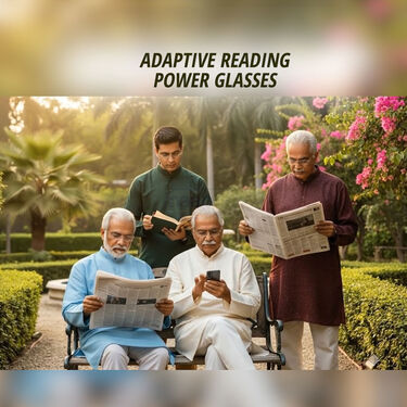 Rimless Foldable Adaptive Power Reading Glasses Buy 1 Get 2 Free  (3TFORG10)