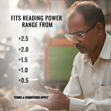 Rimless Foldable Adaptive Power Reading Glasses Buy 1 Get 2 Free  (3TFORG10)