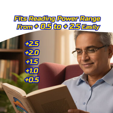 Rimless Foldable Coloured Adaptive Power Reading Glasses Buy 1 Get 3 Free (4FCORG13)