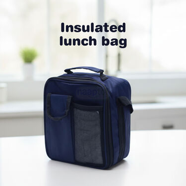 3 Leakproof Lunch Box + Salad Container With Colored Steel Bottle & Bag (3LBB1)