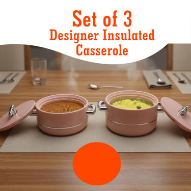 Set of 2 Designer Big Insulated Casserole (2DIC1)