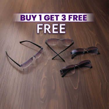 Bifocal Rimless Colored Adaptive Power Reading Glasses Buy1 Get 3 Free ...