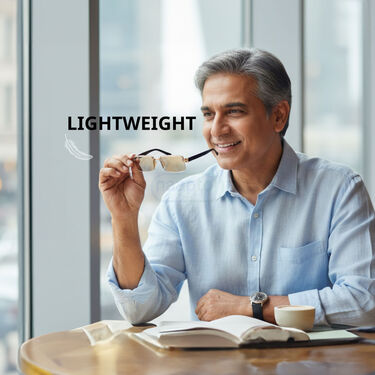 Rimless Adaptive Power Coloured Reading Glasses Buy1 Get 3 Free (4CORG)