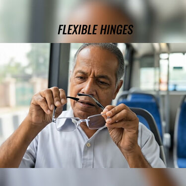 Rimless Adaptive Power Bifocal Reading Glasses Buy 1 Get 3 Free (4BORG)