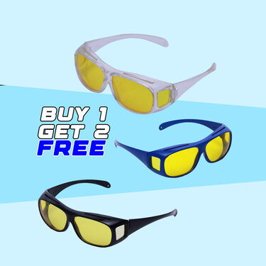 Wrap Around Night Vision Glasses Buy 1 Get 2 Free (3WNG2)