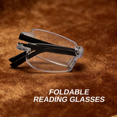 Rimless Foldable Adaptive Power Reading Glasses Buy 1 Get 2 Free Combo  (2FORG10BORG1)